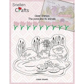 (CLP001)Snellen crafts Clearstamp - pond