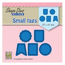 (SDB078)Nellie's Shape Dies Blue Small tags