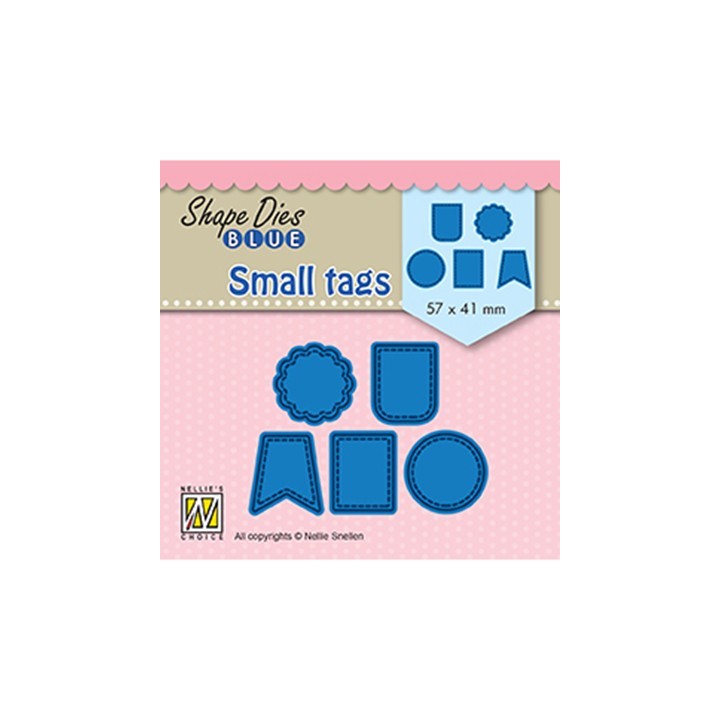 (SDB078)Nellie's Shape Dies Blue Small tags