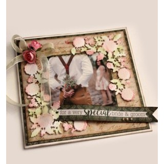 (6002/1288)Cutting, embossing & debossing dies deco plant corner