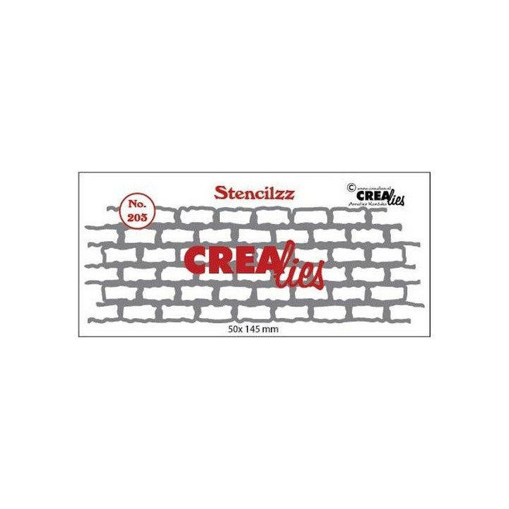 (CLST203)Crealies Stencilzz no. 203 stones