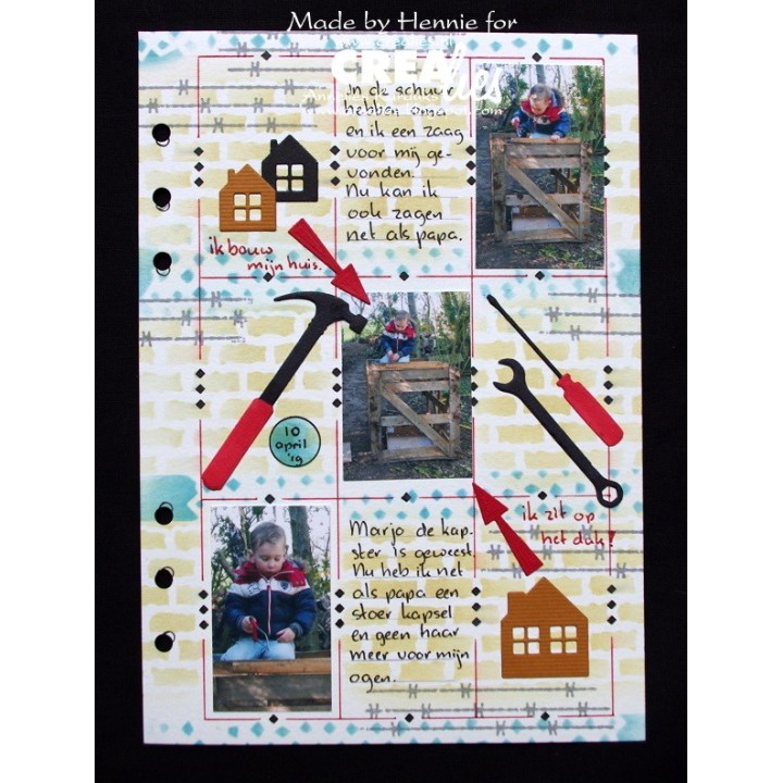 (CLST204)Crealies Stencilzz no. 204 mesh