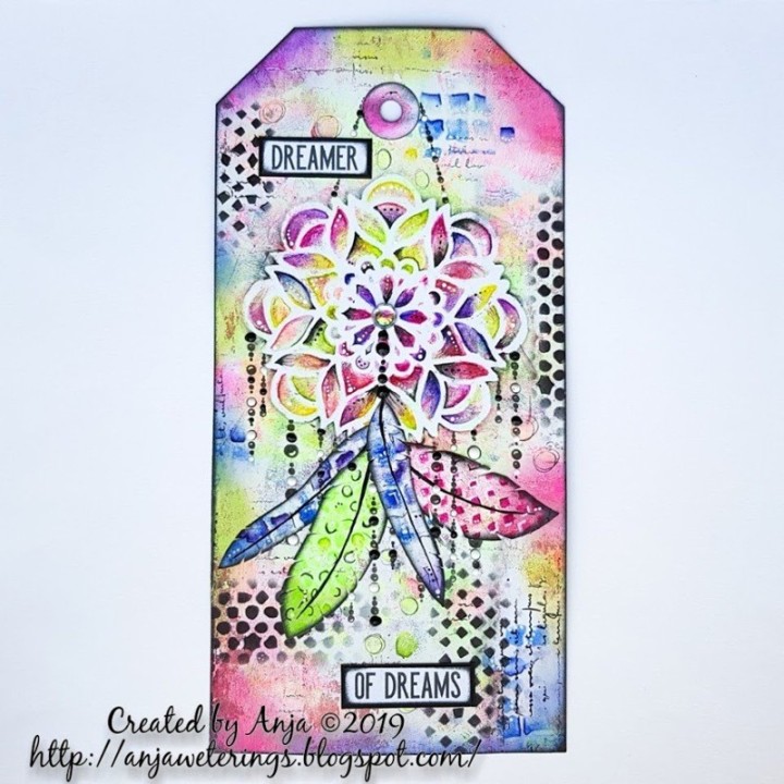 (CLST204)Crealies Stencilzz no. 204 mesh