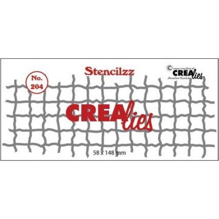 (CLST204)Crealies Stencilzz no. 204 mesh