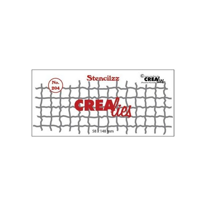 (CLST204)Crealies Stencilzz no. 204 mesh