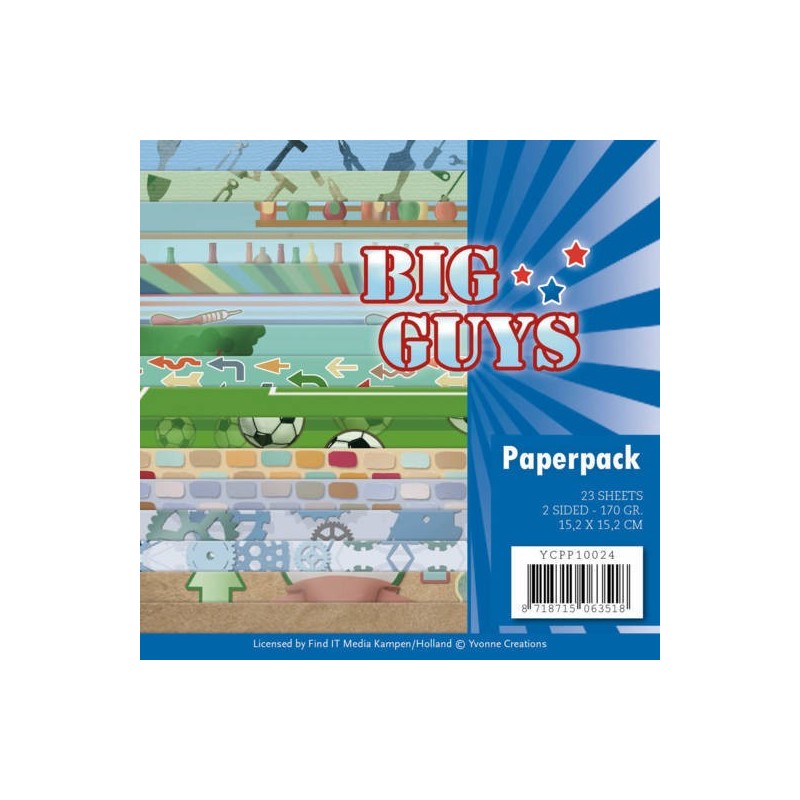 (YCPP10024)Paperpack - Yvonne Creations- Big Guys