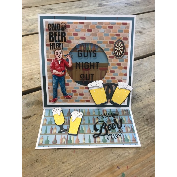(YCFC20001)YC BIG GUYS PRINTED FIGURE CARDS 3 STUKS