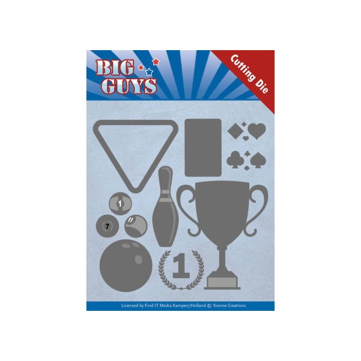 (YCD10170)Dies - Yvonne Creations - Big Guys - Play to Win