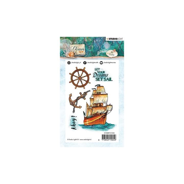 (STAMPOV366)Studio light Stamp Ocean View nr.366
