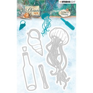 (STENCILOV190)Studio Light Cutting and Embossing Die Ocean View nr.190