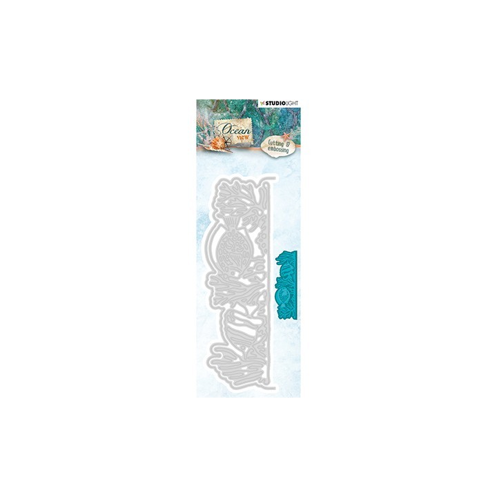 (STENCILOV195)Studio Light Cutting and Embossing Die Ocean View nr.195