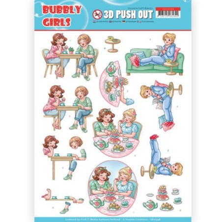 (SB10348)3D Pushout - Yvonne Creations- Bubbly Girls - Me Time