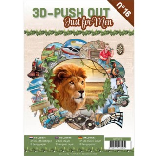 (3DPO10016)3D Push Out Book Just for Men