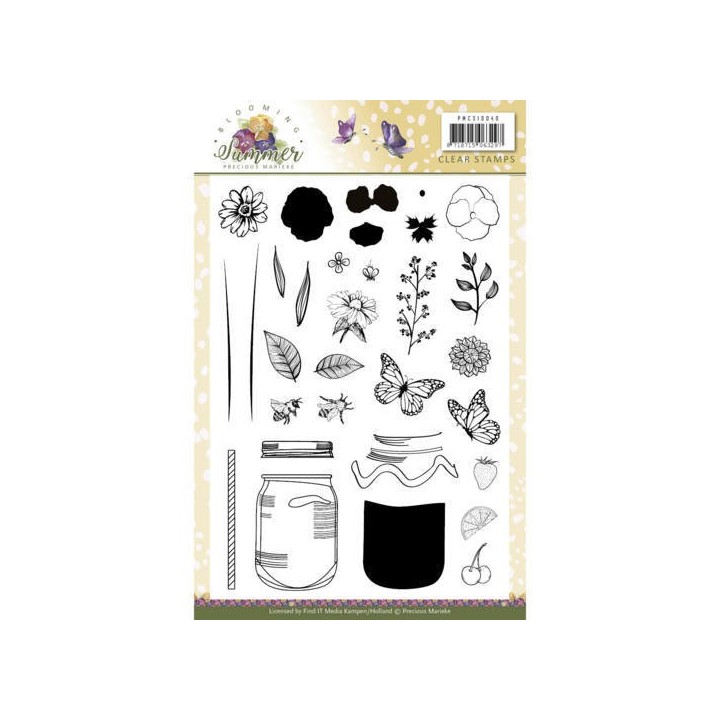 (PMCS10040)Clear Stamps - Precious Marieke - Blooming Summer