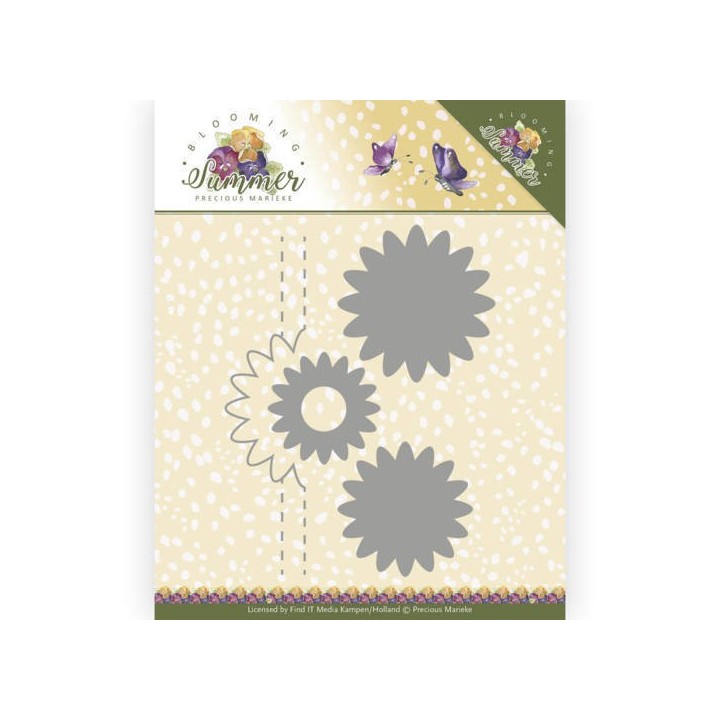 (PM10153)Dies - Precious Marieke - Blooming Summer - Pop-up Flower 1