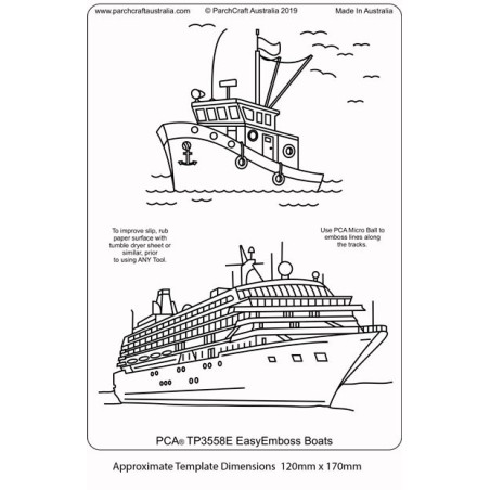 (TP3558E)PCA® - EasyEmboss Boats