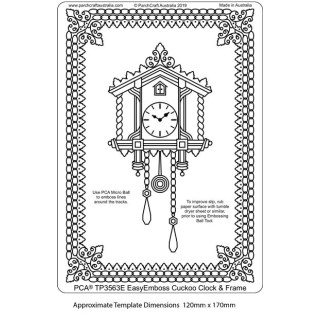 (TP3563E)PCA® - EasyEmboss Cuckoo Clock & Frame