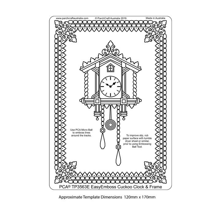 (TP3563E)PCA® - EasyEmboss Cuckoo Clock & Frame