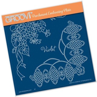 (GRO-FL-41230-03)Groovi Plate A5 Linda Williams VIOLET