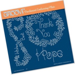 (GRO-FL-41254-03)Groovi Plate A5 TINA'S HOPE FLOWERS