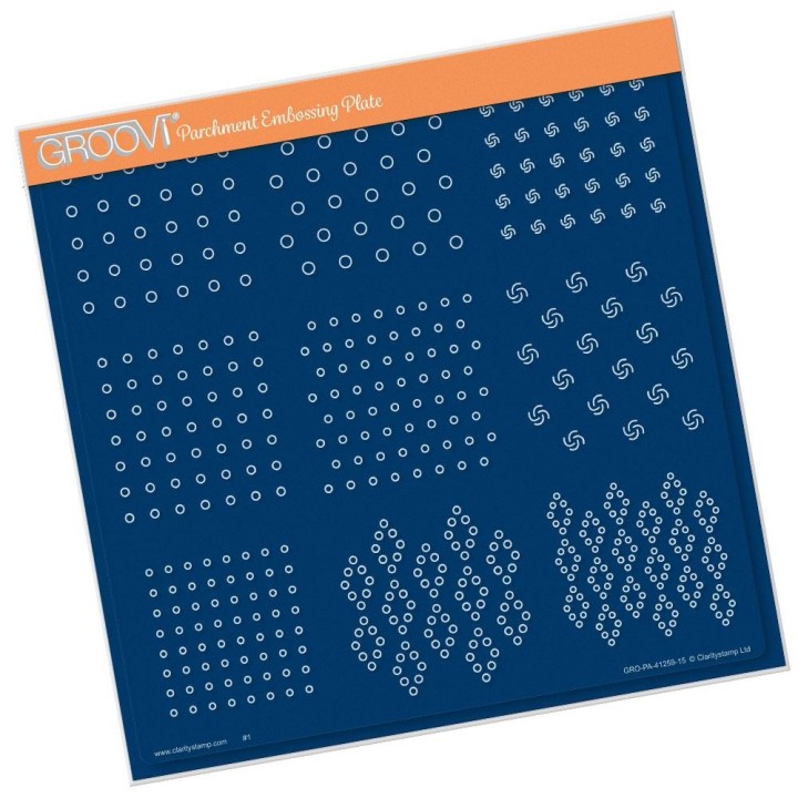 (GRO-PA-41259-15)Groovi Plate A4 LINDA WILLIAMS' SWISS DOTS