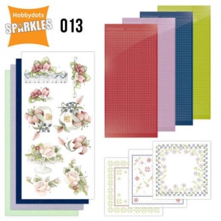 (SPDO013)Sparkles Set 13 - Red Summer Flowers