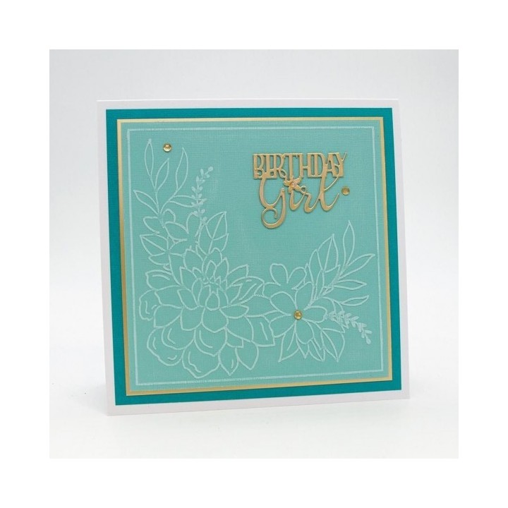 (2458E)Tonic Studios • Embossing folder flourishing garden