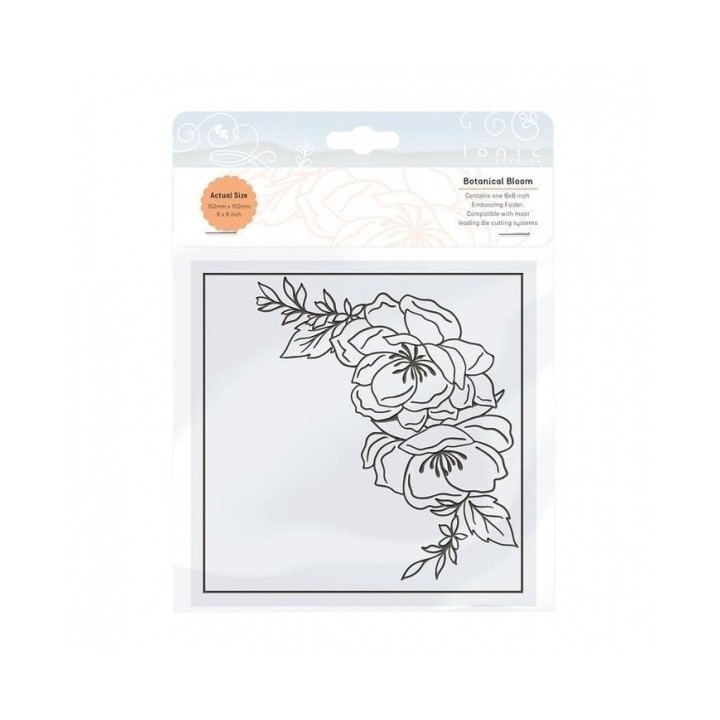 (2459E)Tonic Studios • Embossing folder botanical bloom