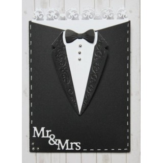(6002/1264)Cutting, embossing & debossing dies wedding suit