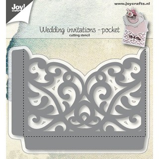 (6002/1270)Cutting dies wedding invitations -pocket