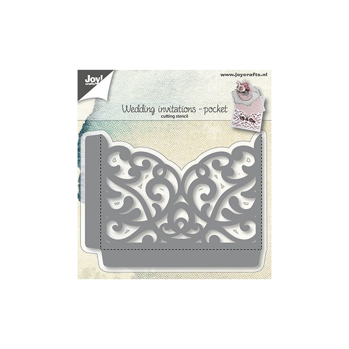 (6002/1270)Cutting dies wedding invitations -pocket