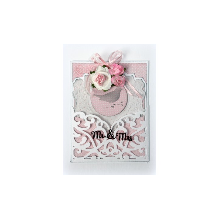 (6002/1270)Cutting dies wedding invitations -pocket