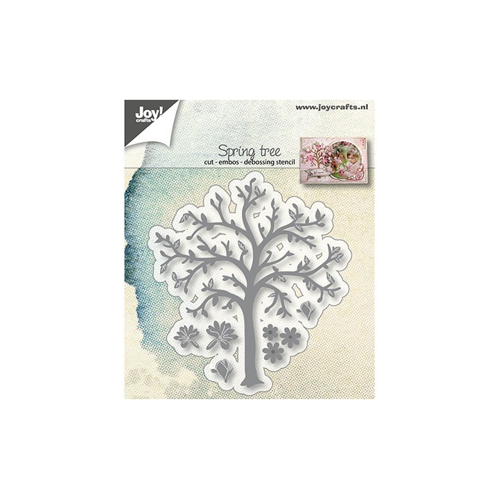 (6002/1281)Cutting, embossing & debossing dies spring tree
