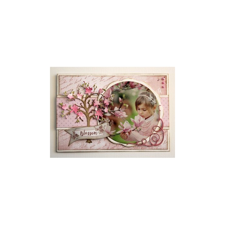 (6002/1281)Cutting, embossing & debossing dies spring tree