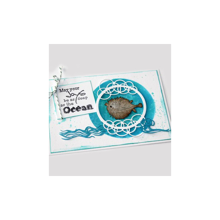 (6002/1304)Cutting dies Sketch Art - water