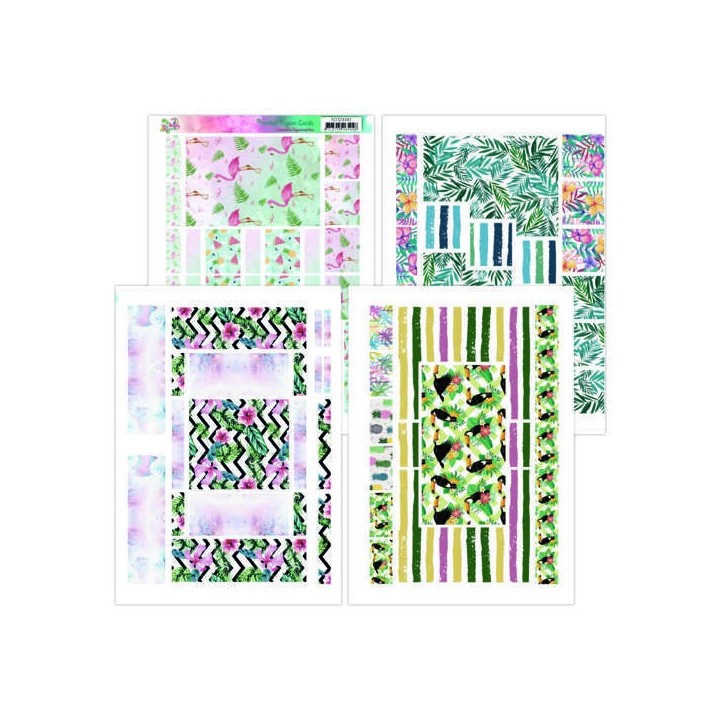 Printed Figure Cards - Yvonne Creations - Happy Tropics