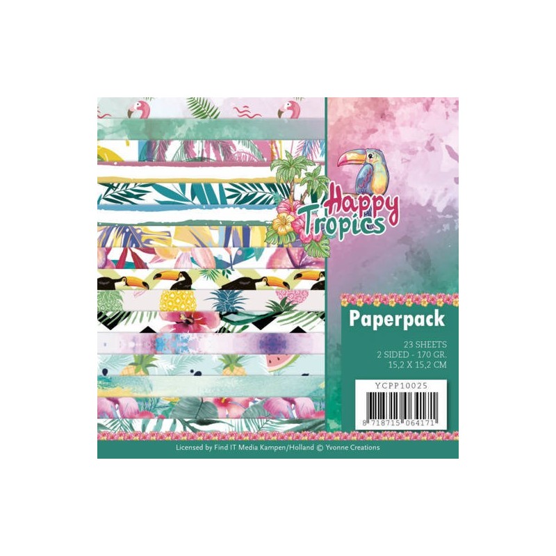 (YCPP10025)Paperpack - Yvonne Creations - Happy tropics