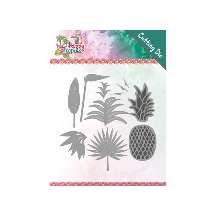 (YCD10173)Dies - Yvonne Creations - Happy Tropics - Lush Leaves