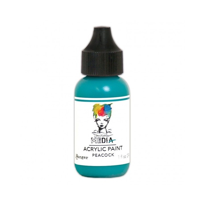 (MDQ59851)Ranger Dina Wakley media heavy body acrylic paint peacock
