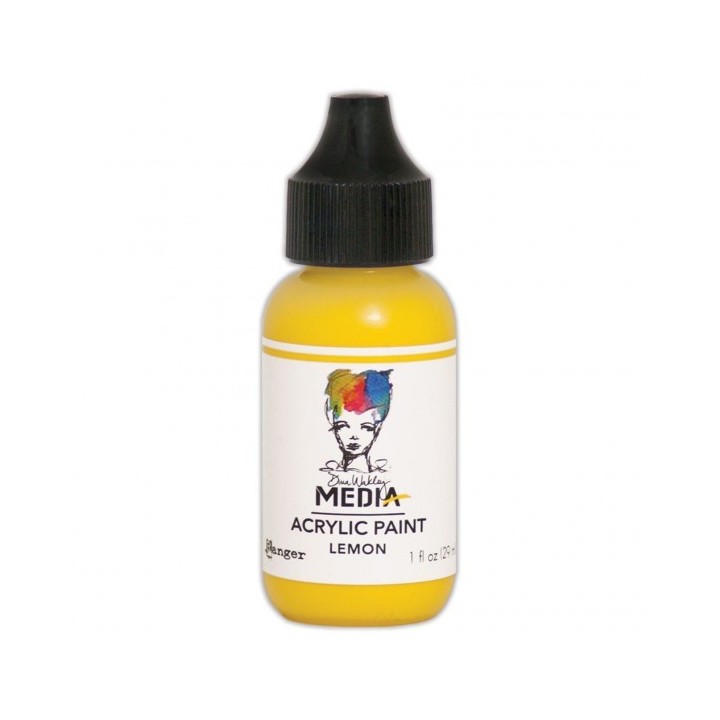 (MDQ54023)Ranger Dina Wakley media heavy body acrylic paint lemon