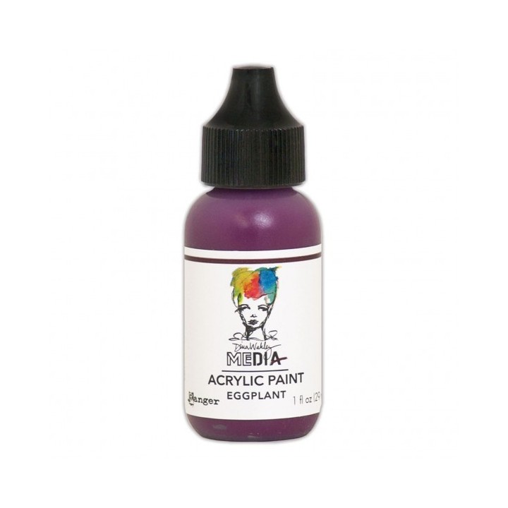 (MDQ59813)Ranger Dina Wakley media heavy body acrylic paint eggplant