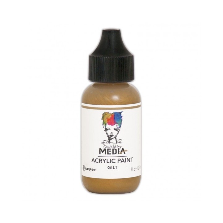 (MDQ54139)Ranger Dina Wakley media heavy body acrylic paint gilt
