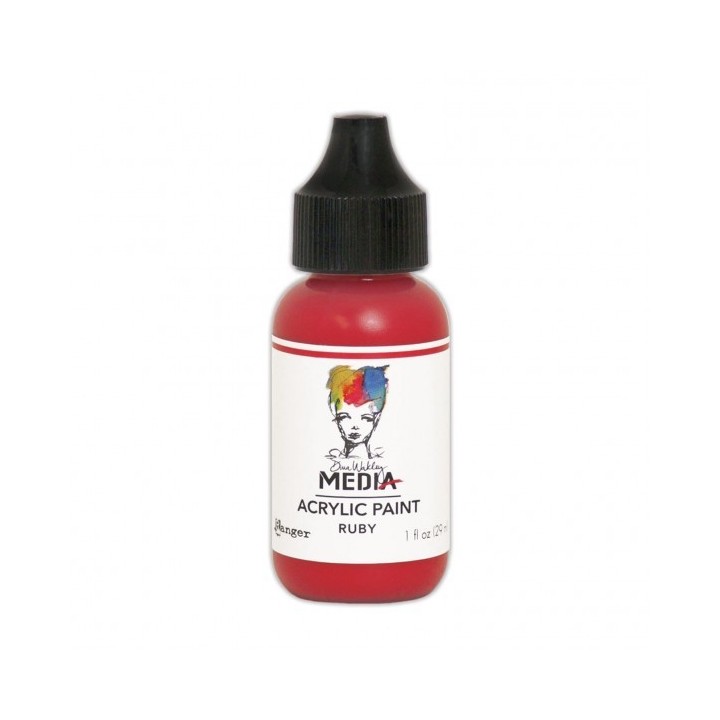 (MDQ54078)Ranger Dina Wakley media heavy body acrylic paint ruby