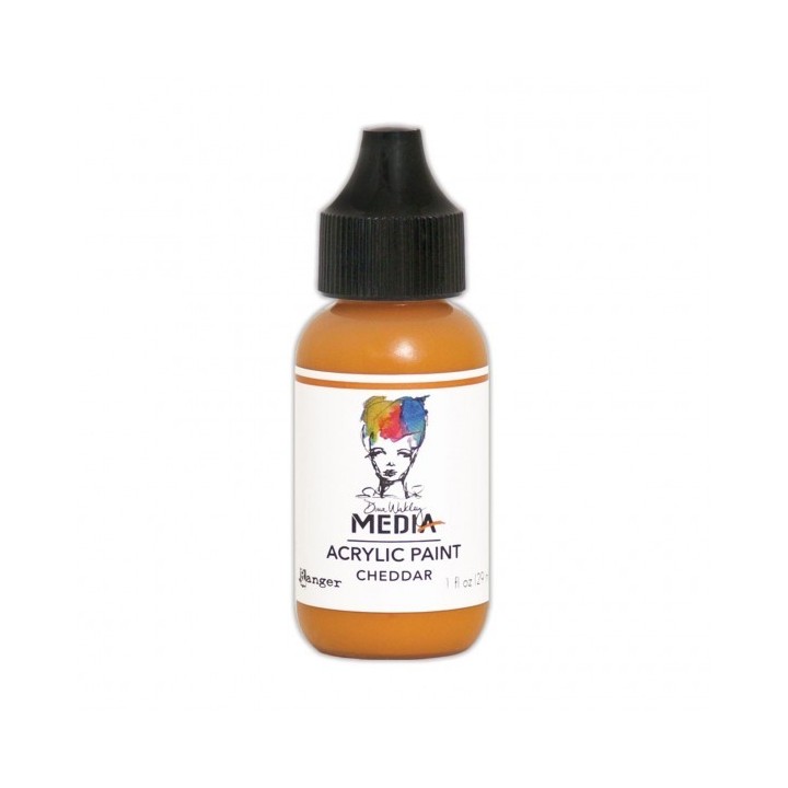 (MDQ53972)Ranger Dina Wakley media heavy body acrylic paint cheddar
