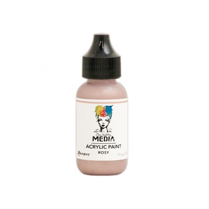 (MDQ57901)Ranger Dina Wakley media heavy body acrylic paint rosy