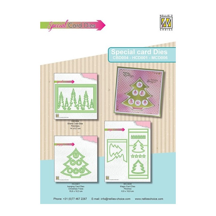 (MCD006)Nellie's Magic Card Die Pinetree