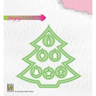 (HCD001)Nellie's Hanging Card Dies Christmas Tree