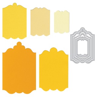 (657911)Framelits Die Set 5PK - Tags, Fancy