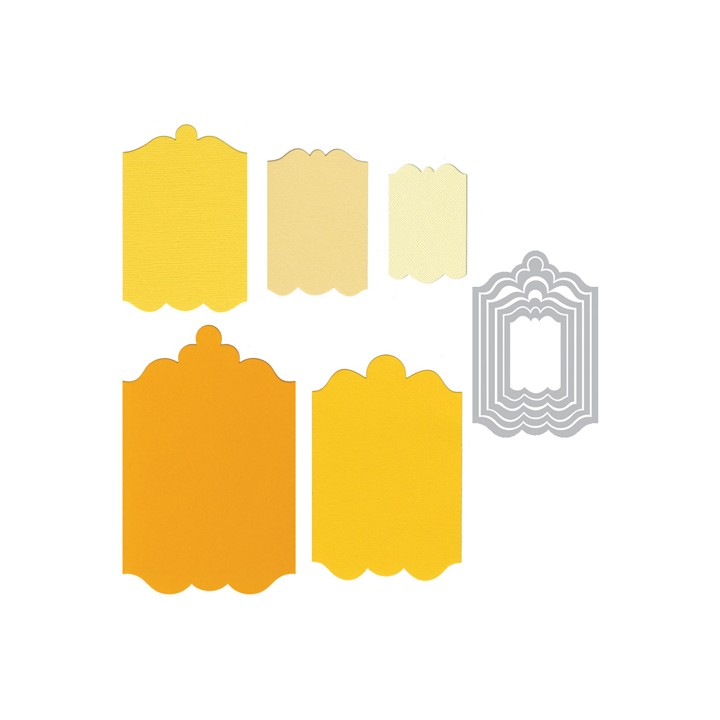 (657911)Framelits Die Set 5PK - Tags, Fancy