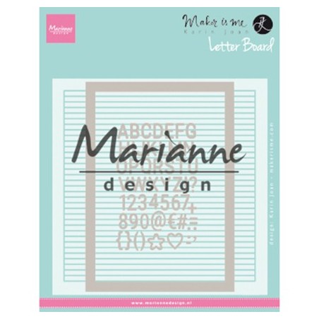 (DF3454)Marianne Design Folder Karin Joan's Letter Board